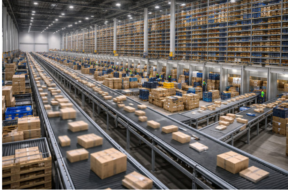 Large Wildberries fulfillment center interior used as a temporary summary image